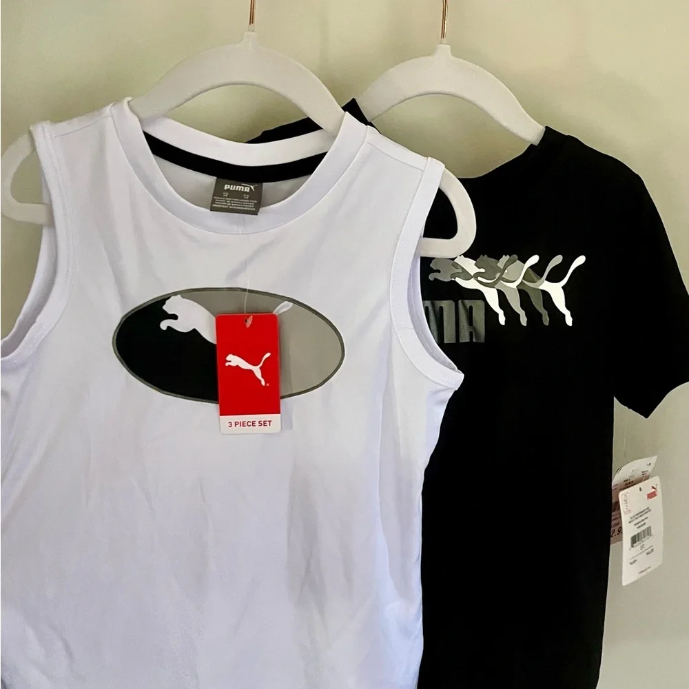Puma Boys 2T Bundle of Two - Tank Top and Black T-Shirt NWT - Picture 1 of 7